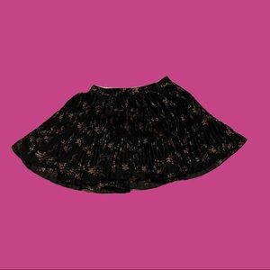 Black Patterned Skirt